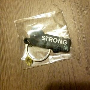 Starbucks “Strong like coffee” keychain, Brand new